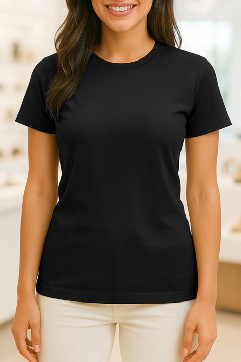 Κοντομάνικο μπλουζάκι ZADARLA BLACK, Χρώμα: μαύρο, IVET.EU - Εκπτώσεις έως -80%