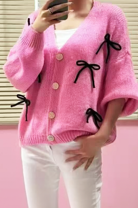 Ζακέτα UNIKANA PINK, Χρώμα: ροζ, IVET.EU - Εκπτώσεις έως -80%