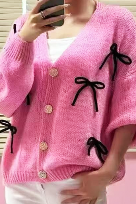 Ζακέτα UNIKANA PINK, Χρώμα: ροζ, IVET.EU - Εκπτώσεις έως -80%