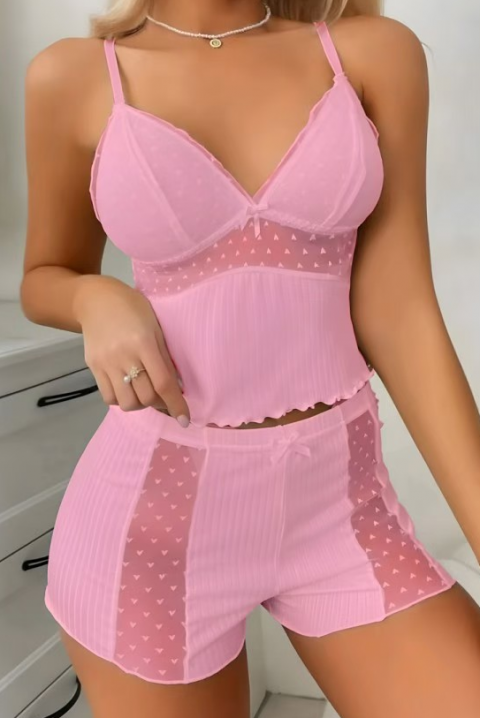 Πιτζάμα FIOMEHA PINK, Χρώμα: ροζ, IVET.EU - Εκπτώσεις έως -80%