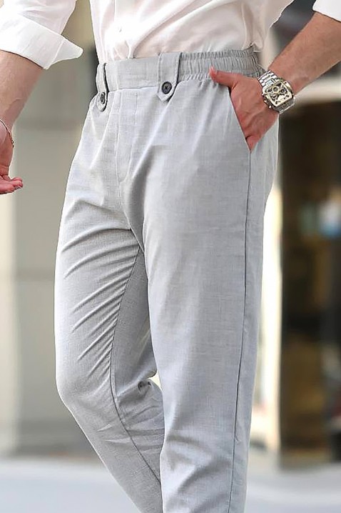 Ανδρικό παντελόνι NEJEZO GREY, Χρώμα: γκρι, IVET.EU - Εκπτώσεις έως -80%