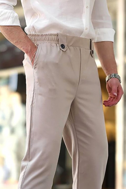 Ανδρικό παντελόνι NEJEZO BEIGE, Χρώμα: μπεζ, IVET.EU - Εκπτώσεις έως -80%