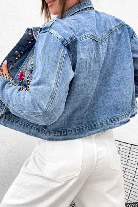 Τζιν μπουφάν VELSONFA PINK, Χρώμα: μπλε, IVET.EU - Εκπτώσεις έως -80%