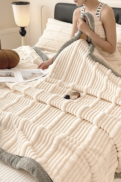 Κουβέρτα JERLONDA ECRU 160x200 cm, Χρώμα: εκρού, IVET.EU - Εκπτώσεις έως -80%