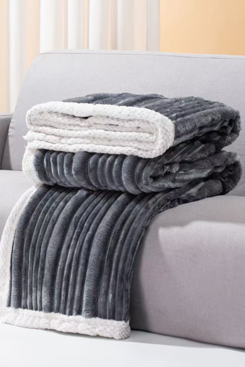 Κουβέρτα JERLONDA GRAFIT 160x200 cm, Χρώμα: γραφίτης, IVET.EU - Εκπτώσεις έως -80%