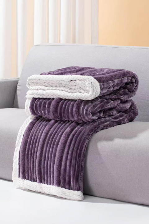 Κουβέρτα JERLONDA LILA 160x200 cm, Χρώμα: μωβ, IVET.EU - Εκπτώσεις έως -80%