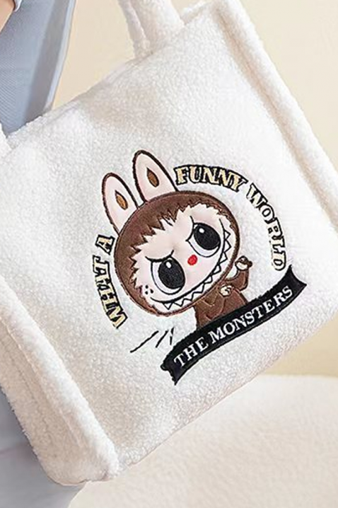 Γυναικεία τσάντα LABUBU MONSTERS WHITE, Χρώμα: άσπρο, IVET.EU - Εκπτώσεις έως -80%