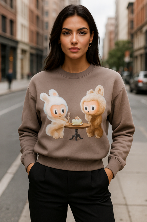 Γυναικεία μπλούζα LABUBU BUNDINA, Χρώμα: μπεζ, IVET.EU - Εκπτώσεις έως -80%