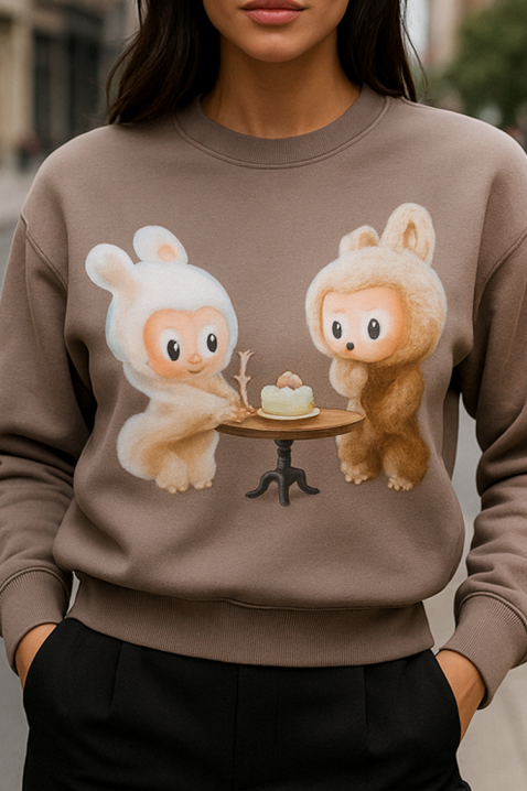 Γυναικεία μπλούζα LABUBU BUNDINA, Χρώμα: μπεζ, IVET.EU - Εκπτώσεις έως -80%