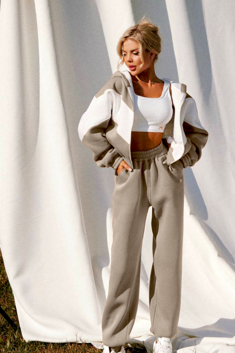 Αθλητικό σετ SOMBRINO BEIGE, Χρώμα: μπεζ, IVET.EU - Εκπτώσεις έως -80%