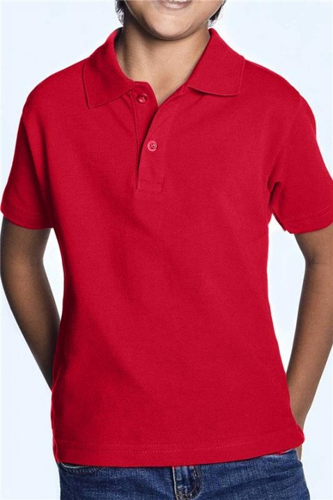 Παιδικό πόλο κοντομάνικο PEGASO RED, Χρώμα: κόκκινο, IVET.EU - Εκπτώσεις έως -80%