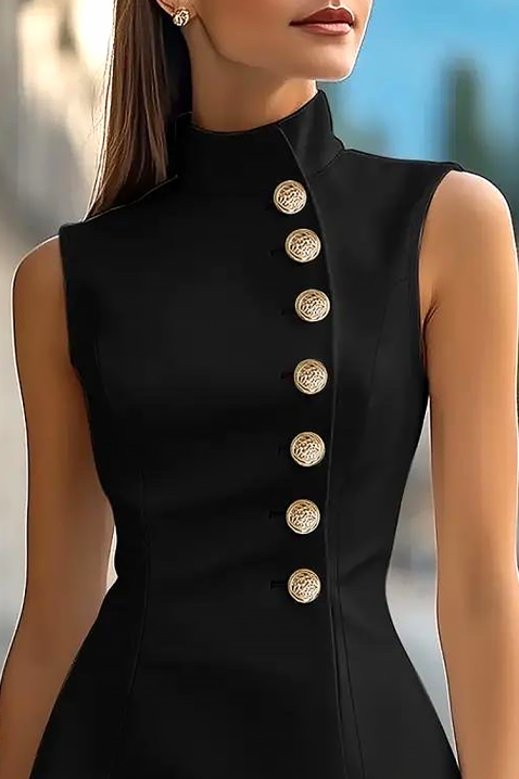 Φόρεμα AEROLNA BLACK, Χρώμα: μαύρο, IVET.EU - Εκπτώσεις έως -80%