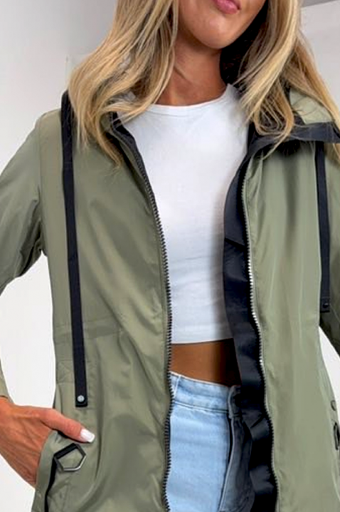 Μπουφάν POINELJA KHAKI, Χρώμα: χακί, IVET.EU - Εκπτώσεις έως -80%