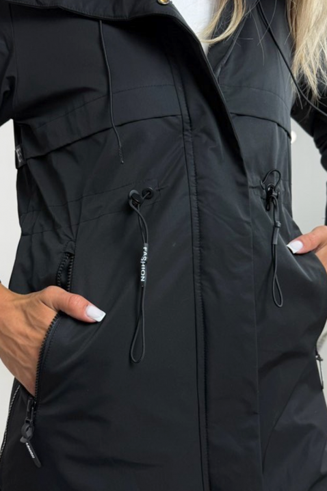 Μπουφάν POINELJA BLACK, Χρώμα: μαύρο, IVET.EU - Εκπτώσεις έως -80%