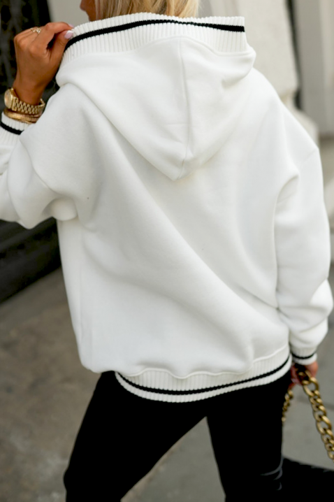 Φούτερ MUSELGA WHITE, Χρώμα: άσπρο, IVET.EU - Εκπτώσεις έως -80%