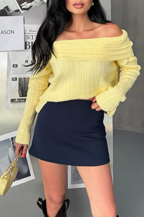 Πουλόβερ POLINADA YELLOW, Χρώμα: κίτρινο, IVET.EU - Εκπτώσεις έως -80%