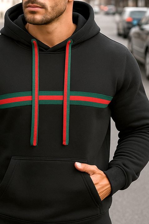 Ανδρικό φούτερ BOLMON BLACK, Χρώμα: μαύρο, IVET.EU - Εκπτώσεις έως -80%