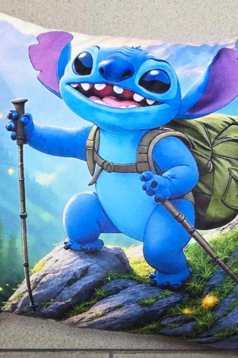 Παιδικό μαξιλάρι STITCH HIKE, Χρώμα: μπλε, IVET.EU - Εκπτώσεις έως -80%