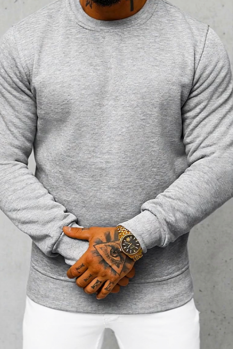 Ανδρική μπλούζα BRONOTI GREY, Χρώμα: γκρι, IVET.EU - Εκπτώσεις έως -80%