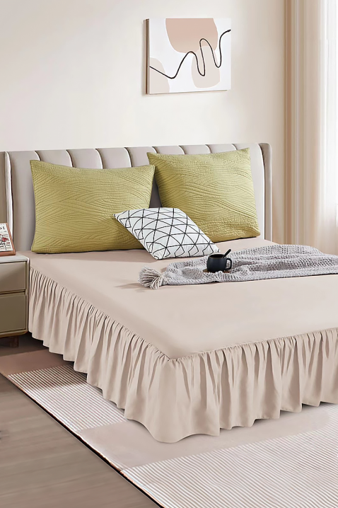 Κάλυμμα κρεβατιού BENJILFA BEIGE 200х220 cm, Χρώμα: μπεζ, IVET.EU - Εκπτώσεις έως -80%