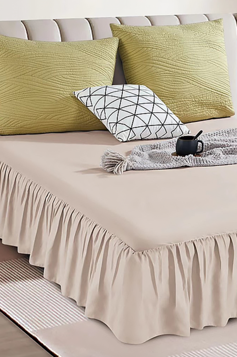 Κάλυμμα κρεβατιού BENJILFA BEIGE 200х220 cm, Χρώμα: μπεζ, IVET.EU - Εκπτώσεις έως -80%