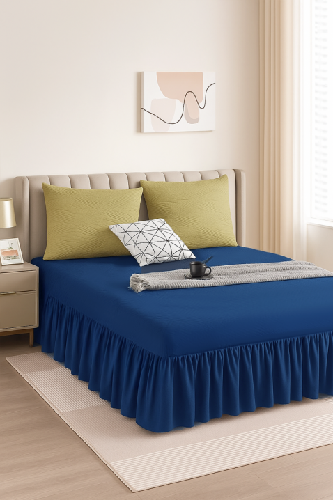 Κάλυμμα κρεβατιού BENJILFA NAVY 180х200 cm, Χρώμα: σκούρο μπλε, IVET.EU - Εκπτώσεις έως -80%