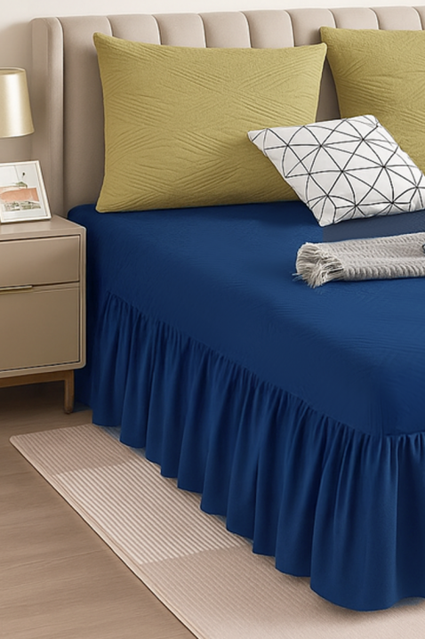 Κάλυμμα κρεβατιού BENJILFA NAVY 180х200 cm, Χρώμα: σκούρο μπλε, IVET.EU - Εκπτώσεις έως -80%