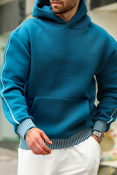 Ανδρικό φούτερ BOTEZO PETROL, Χρώμα: πετρόλ, IVET.EU - Εκπτώσεις έως -80%