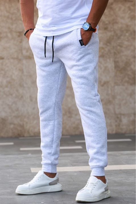 Ανδρικό παντελόνι FRONOZO LIGHT GREY, Χρώμα: ανοιχτό γκρι, IVET.EU - Εκπτώσεις έως -80%