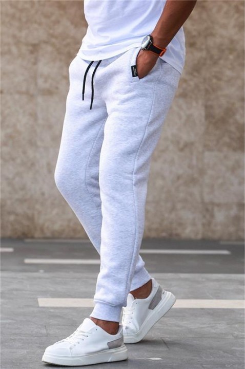 Ανδρικό παντελόνι FRONOZO LIGHT GREY, Χρώμα: ανοιχτό γκρι, IVET.EU - Εκπτώσεις έως -80%