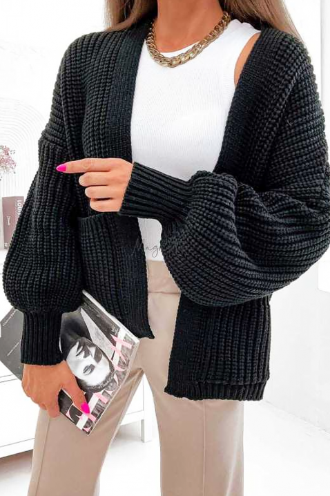 Ζακέτα KOMFINA, Χρώμα: μαύρο, IVET.EU - Εκπτώσεις έως -80%