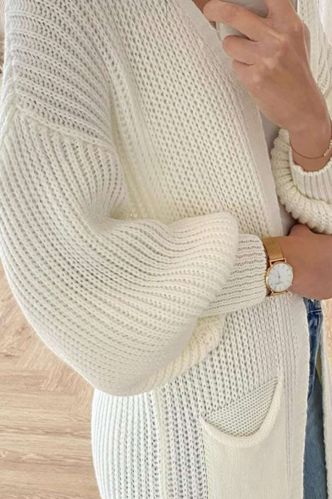 Ζακέτα GLORINDA, Χρώμα: άσπρο, IVET.EU - Εκπτώσεις έως -80%