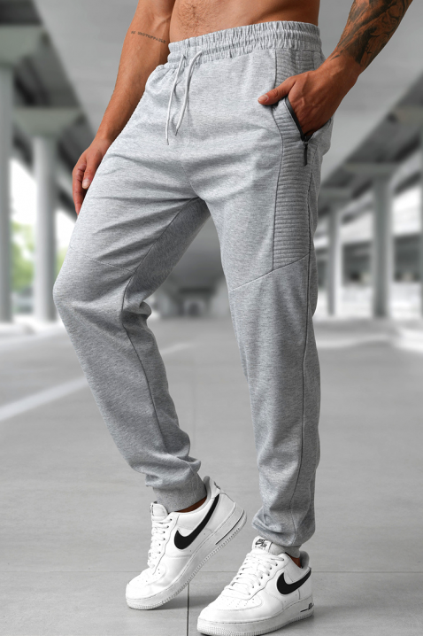 Ανδρικό παντελόνι RENEGO GREY, Χρώμα: γκρι, IVET.EU - Εκπτώσεις έως -80%