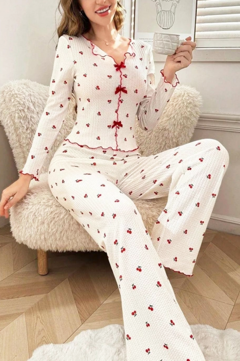 Πιτζάμα HARZANA, Χρώμα: άσπρο, IVET.EU - Εκπτώσεις έως -80%