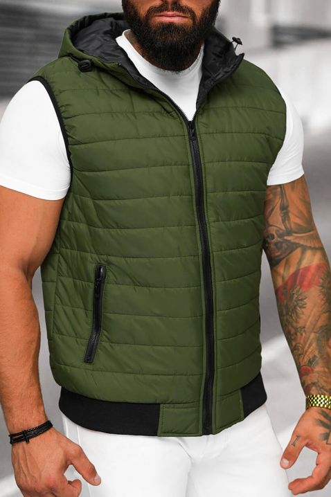 Ανδρικό γιλέκο BETRICK GREEN, Χρώμα: πράσινο, IVET.EU - Εκπτώσεις έως -80%