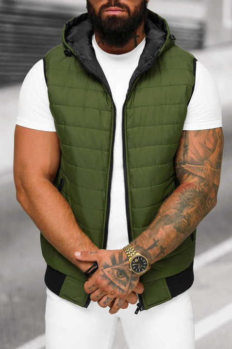 Ανδρικό γιλέκο BETRICK GREEN, Χρώμα: πράσινο, IVET.EU - Εκπτώσεις έως -80%