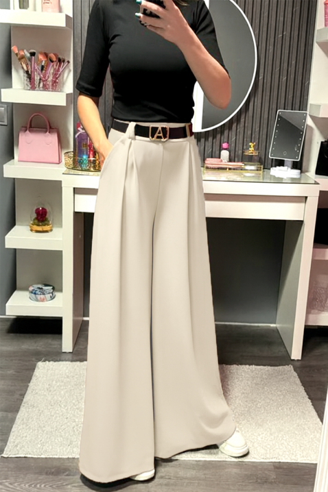 Παντελόνι ILOPERNA ECRU, Χρώμα: εκρού, IVET.EU - Εκπτώσεις έως -80%