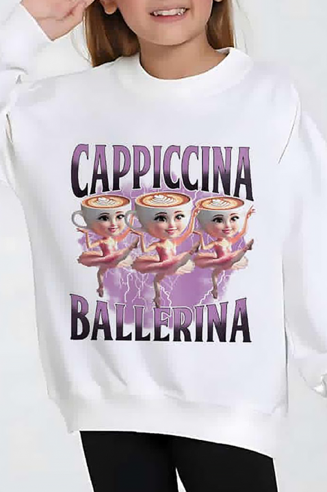 Παιδική μπλούζα CAPPUCCINA, Χρώμα: άσπρο, IVET.EU - Εκπτώσεις έως -80%