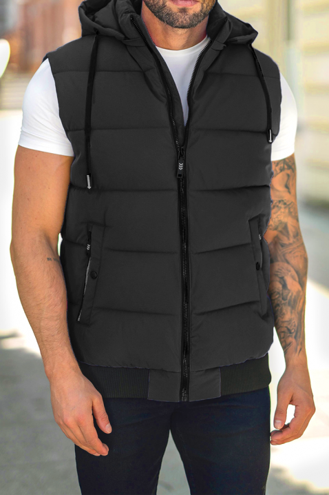 Ανδρικό γιλέκο REZERO BLACK, Χρώμα: μαύρο, IVET.EU - Εκπτώσεις έως -80%