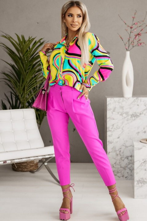 Γυναικείο πουκάμισο MURNELZA, Χρώμα: κίτρινο, IVET.EU - Εκπτώσεις έως -80%