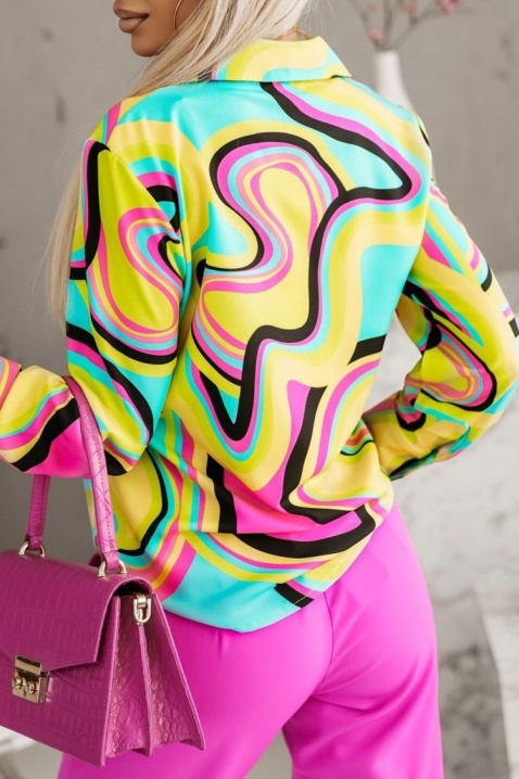 Γυναικείο πουκάμισο MURNELZA, Χρώμα: κίτρινο, IVET.EU - Εκπτώσεις έως -80%