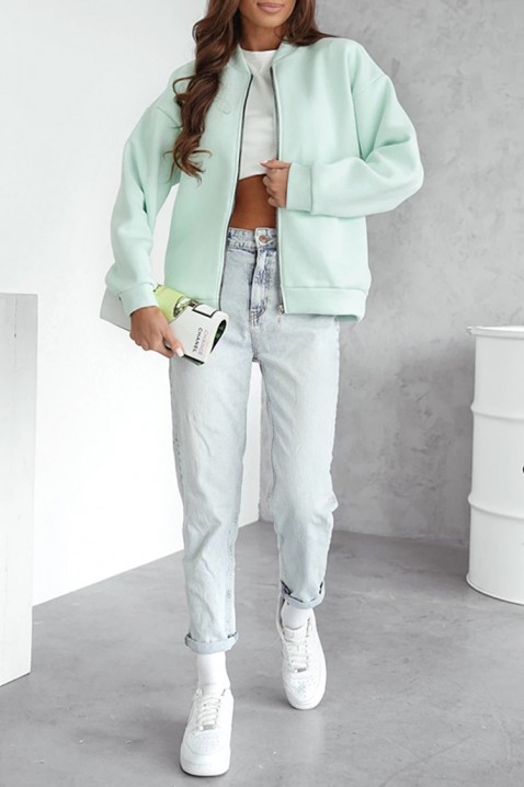 Φούτερ BOMBREZA, Χρώμα: μέντα, IVET.EU - Εκπτώσεις έως -80%