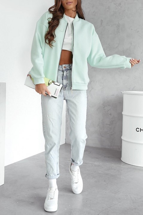 Φούτερ BOMBREZA, Χρώμα: μέντα, IVET.EU - Εκπτώσεις έως -80%