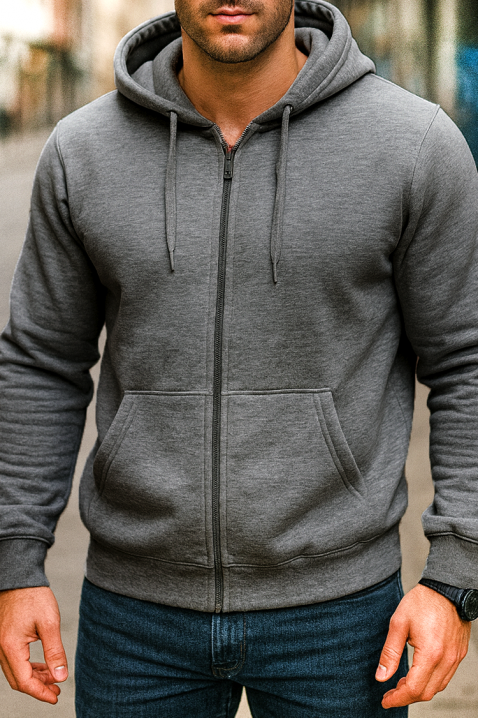 Ανδρικό φούτερ NARJELO GRAFIT, Χρώμα: γραφίτης, IVET.EU - Εκπτώσεις έως -80%