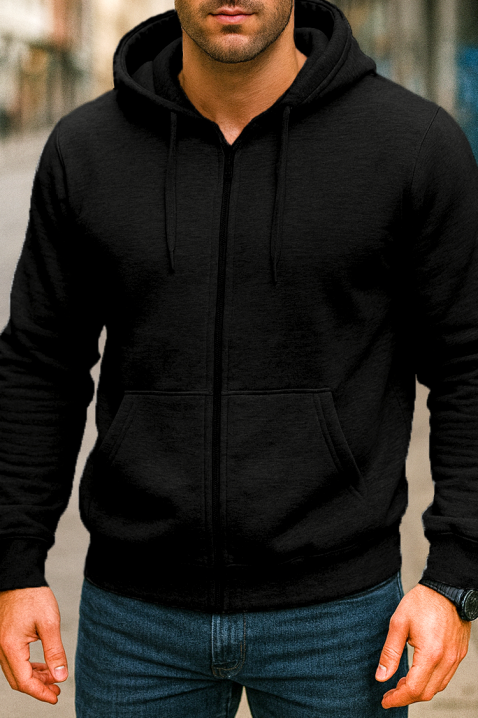 Ανδρικό φούτερ NARJELO BLACK, Χρώμα: μαύρο, IVET.EU - Εκπτώσεις έως -80%