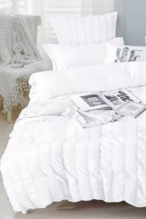 Σετ κρεβατοκάμαρας GOLMENDA 160x200 cm βαμβακερό - 3 τεμ., Χρώμα: άσπρο, IVET.EU - Εκπτώσεις έως -80%