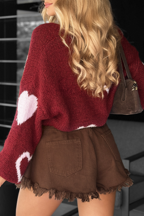 Ζακέτα VESTALNA BORDO, Χρώμα: μπορντό, IVET.EU - Εκπτώσεις έως -80%