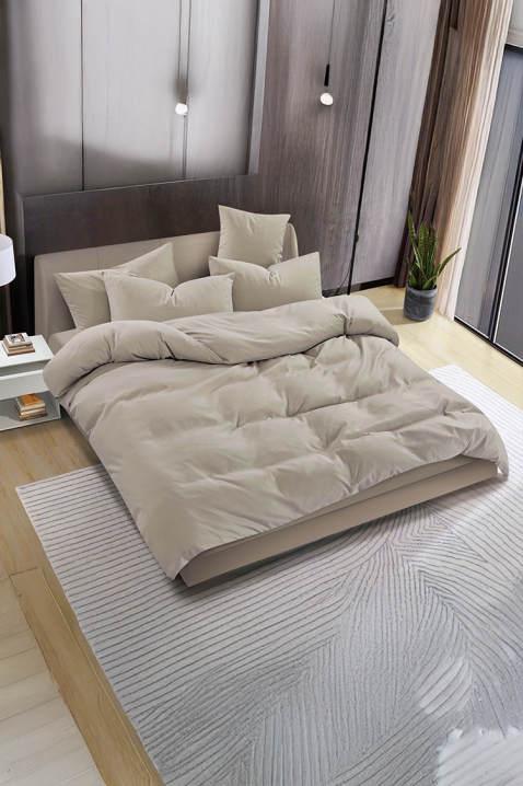 Σετ κρεβατοκάμαρας SOLPESA BEIGE 160x200 cm βαμβακερό - 3 τεμ., Χρώμα: μπεζ, IVET.EU - Εκπτώσεις έως -80%