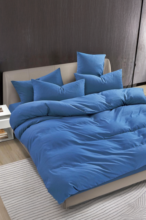Σετ κρεβατοκάμαρας SOLPESA BLUE 160x200 cm βαμβακερό - 3 τεμ., Χρώμα: μπλε, IVET.EU - Εκπτώσεις έως -80%