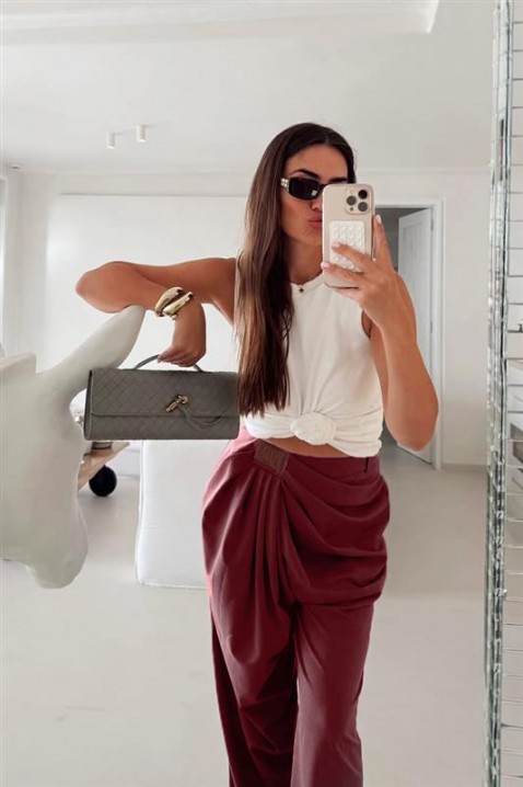 Παντελόνι TRENZOLA BORDO, Χρώμα: μπορντό, IVET.EU - Εκπτώσεις έως -80%